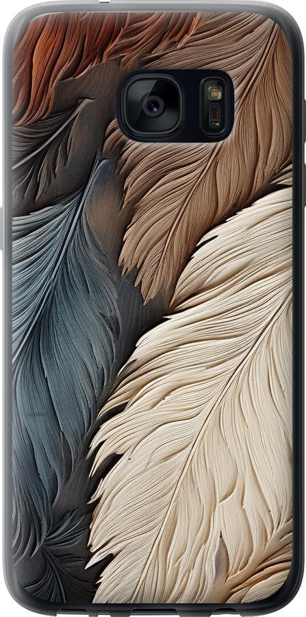 Чехол на Samsung Galaxy S7 G930F Листья в стиле бохо