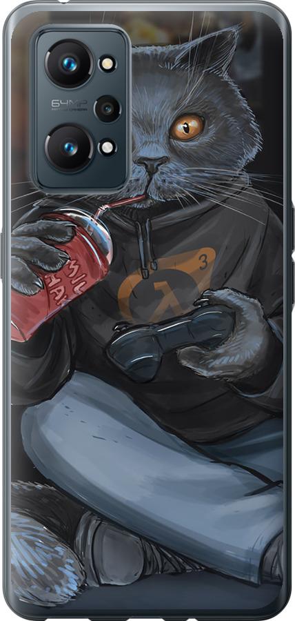 Чехол на Realme GT Neo 2 gamer cat