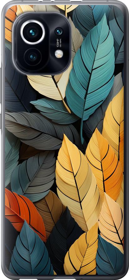Чехол на Xiaomi Mi 11 Кольорове листя