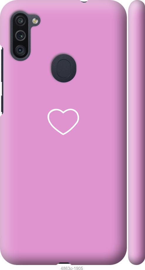 Чехол на Samsung Galaxy A11 A115F Сердце 2