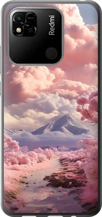 Чехол на Xiaomi Redmi 10A Розовые облака