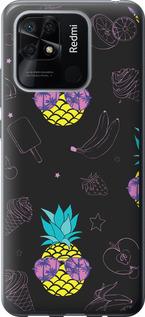 Чехол на Xiaomi Redmi 10C Summer ananas