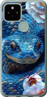 Чехол на Google Pixel 5 Blue Snake