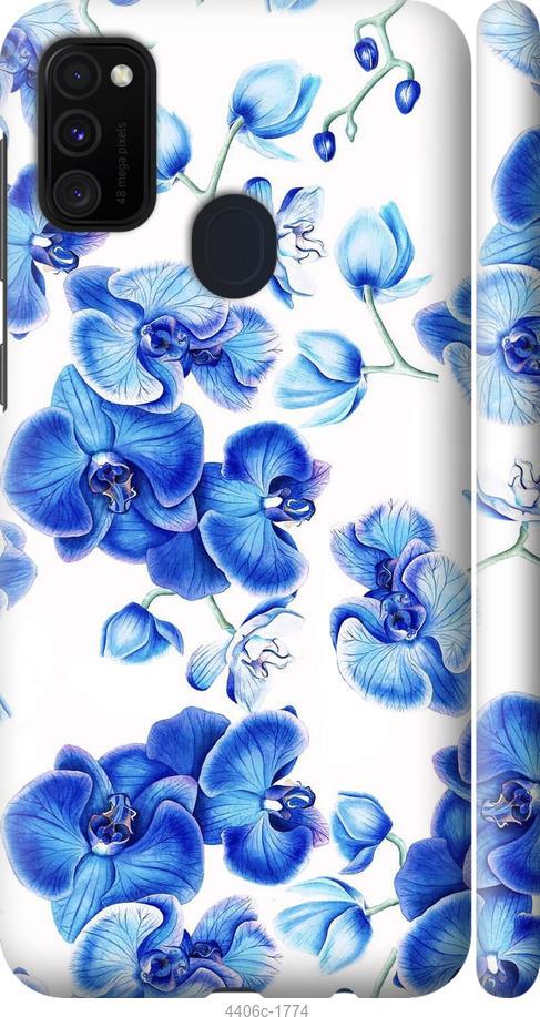 Чехол на Samsung Galaxy M30s 2019 Голубые орхидеи