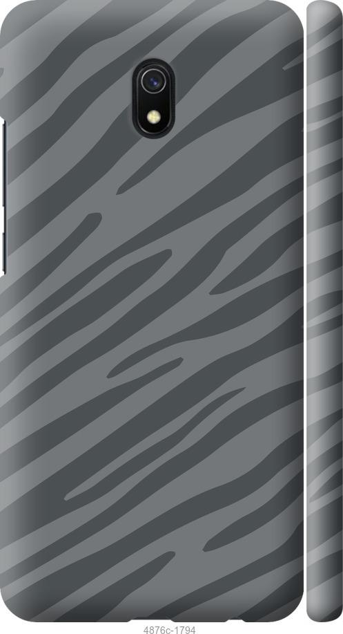 Чехол на Xiaomi Redmi 8A Серая зебра