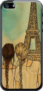 Чехол на iPhone SE Девушки в Париже