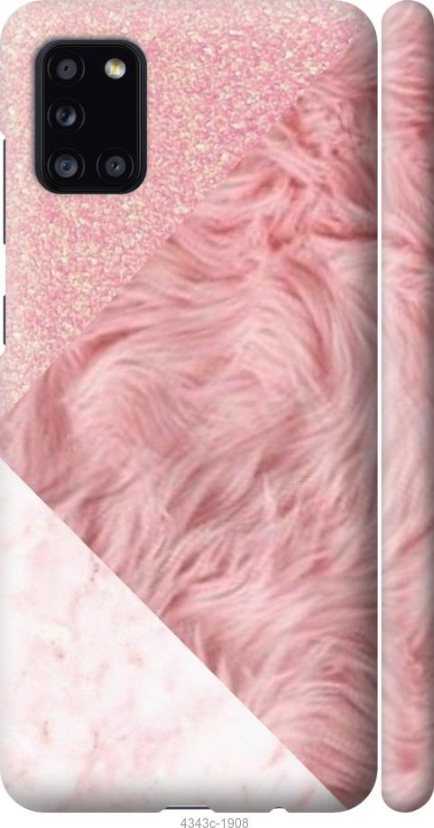 Чехол на Samsung Galaxy A31 A315F Розовые текстуры