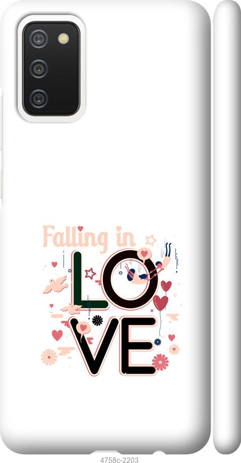 Чехол на Samsung Galaxy A02s A025F falling in love