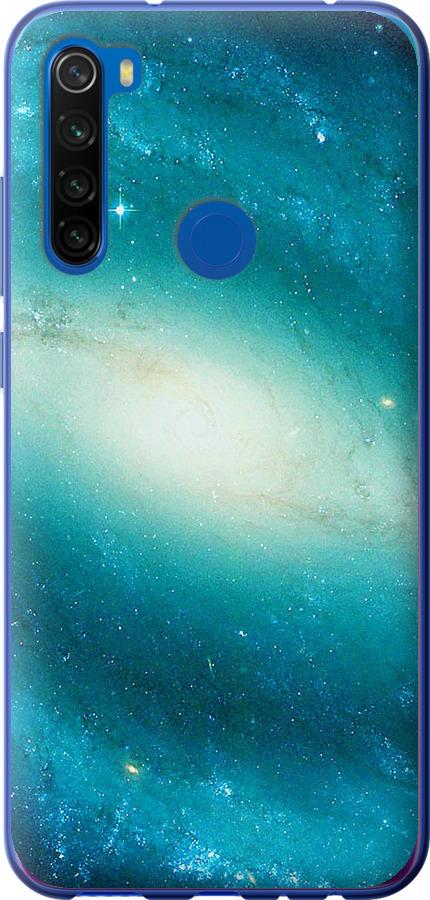 Чехол на Xiaomi Redmi Note 8T Голубая галактика