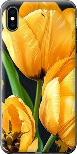 Чехол на iPhone XS Max Желтые тюльпаны