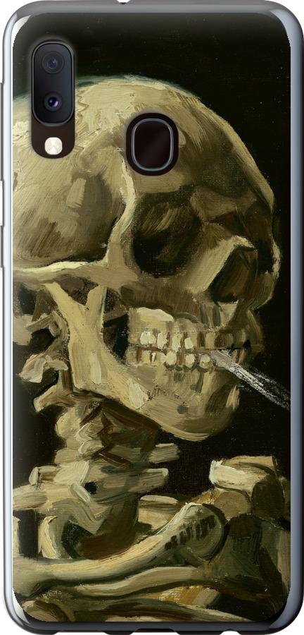 Чехол на Samsung Galaxy A20e A202F Винсент Ван Гог. Череп