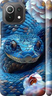 Чехол на Xiaomi Mi 11 Lite Blue Snake