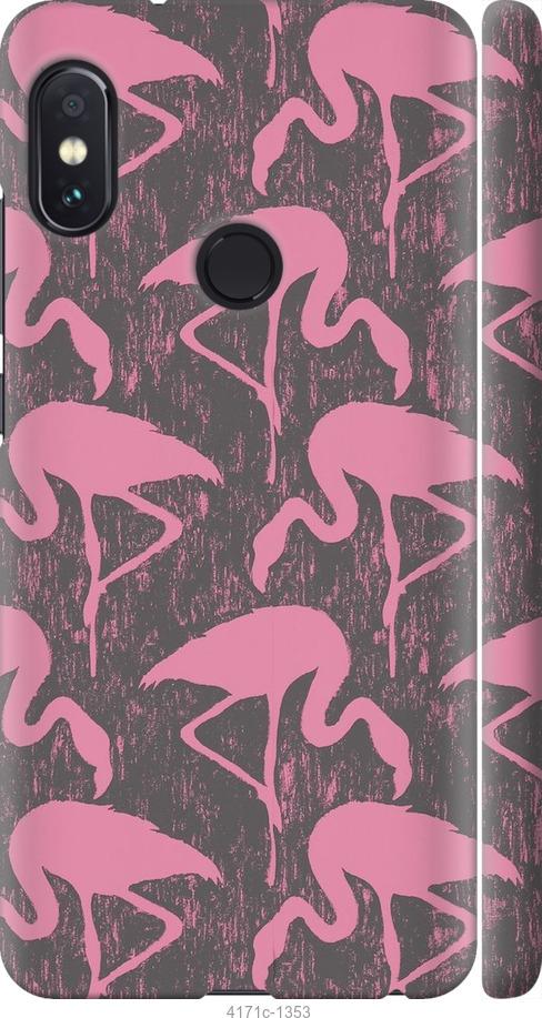 Чехол на Xiaomi Redmi Note 5 Pro Vintage-Flamingos