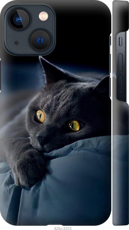 Чехол на iPhone 13 Mini Дымчатый кот
