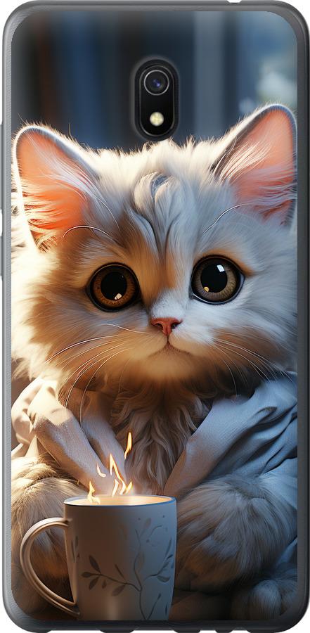 Чехол на Xiaomi Redmi 8A White cat