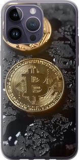 Чехол на iPhone 14 Pro Max Вулканический Bitcoin