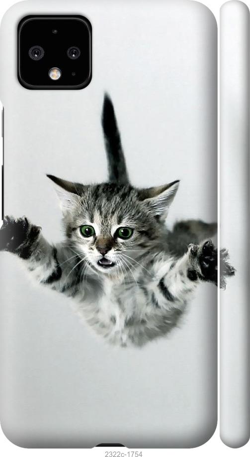 Чехол на Google Pixel 4 XL Летящий котёнок