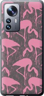 Чехол на Xiaomi 12 Pro Vintage-Flamingos