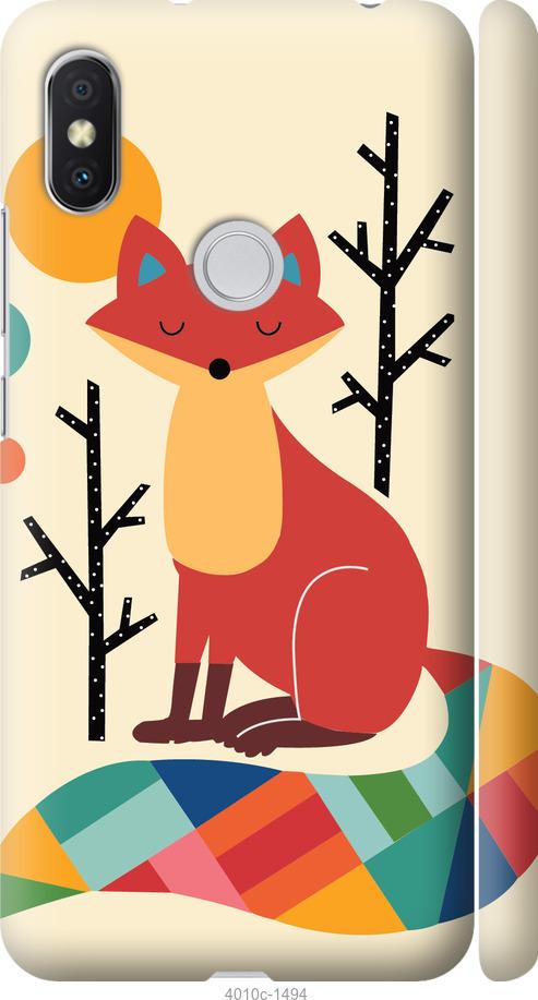 Чехол на Xiaomi Redmi S2 Rainbow fox
