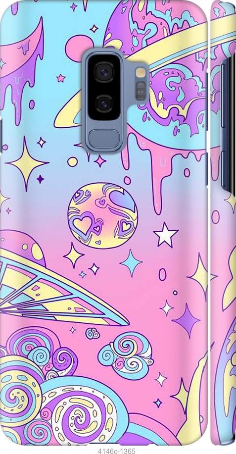 Чехол на Samsung Galaxy S9 Plus Розовая галактика