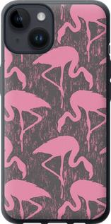 Чехол на iPhone 14 Vintage-Flamingos