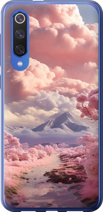 Чехол на Xiaomi Mi 9 SE Розовые облака