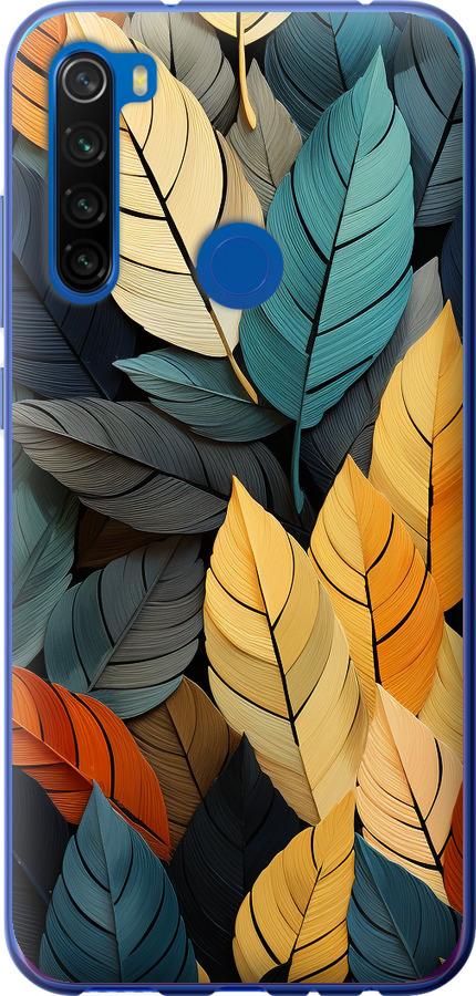 Чехол на Xiaomi Redmi Note 8T Кольорове листя