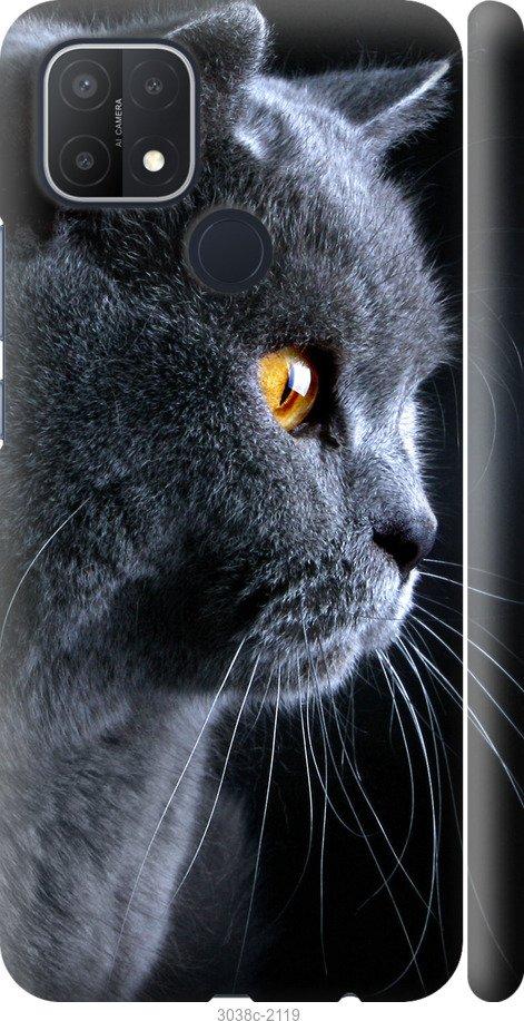 Чехол на Oppo A15 Красивый кот