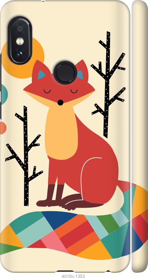 Чехол на Xiaomi Redmi Note 5 Pro Rainbow fox