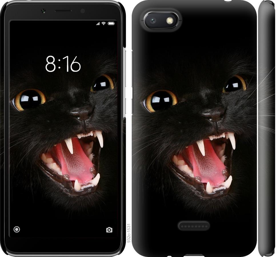 Чехол на Xiaomi Redmi 6A Чёрная кошка