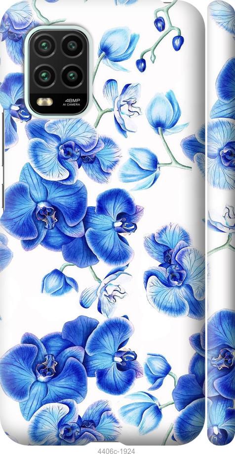 Чехол на Xiaomi Mi 10 Lite Голубые орхидеи