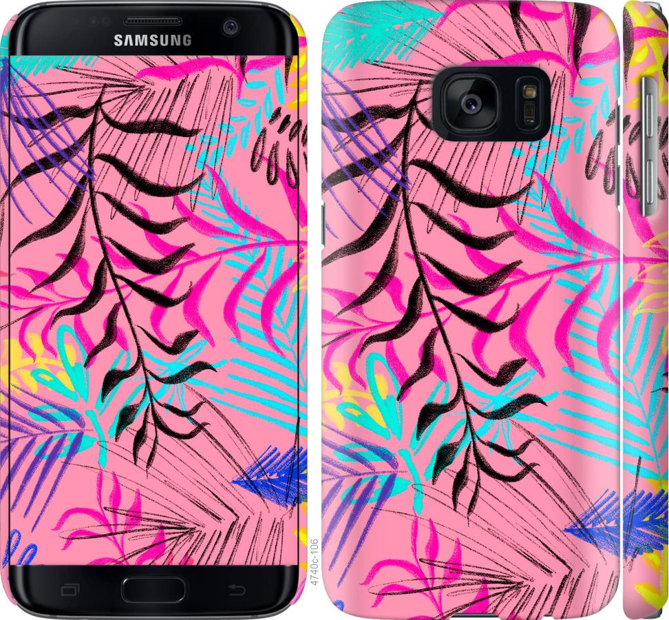 Чехол на Samsung Galaxy S7 G930F Растительный узор 2