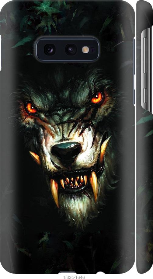 Чехол на Samsung Galaxy S10e Дьявольский волк