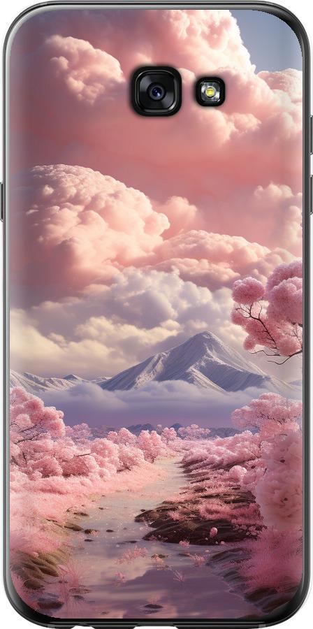 Чехол на Samsung Galaxy A7 (2017) Розовые облака