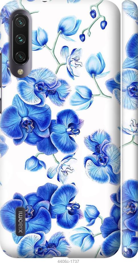 Чехол на Xiaomi Mi A3 Голубые орхидеи