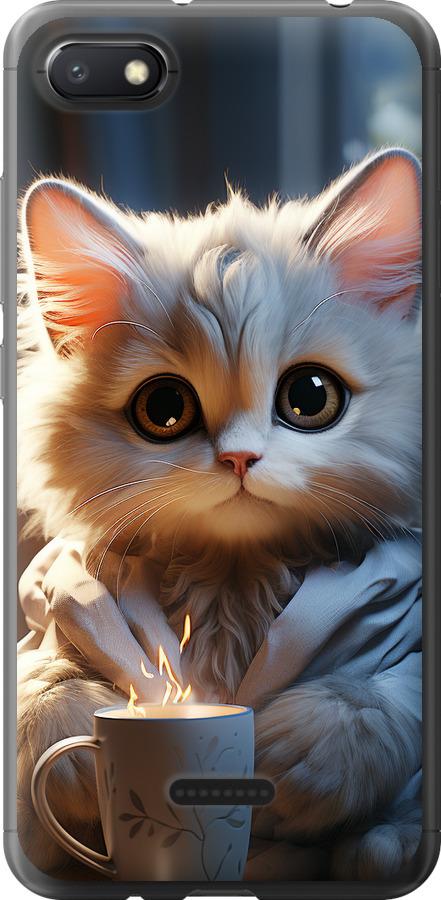 Чехол на Xiaomi Redmi 6A White cat
