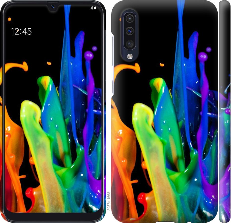 Чехол на Samsung Galaxy A50 2019 A505F брызги краски