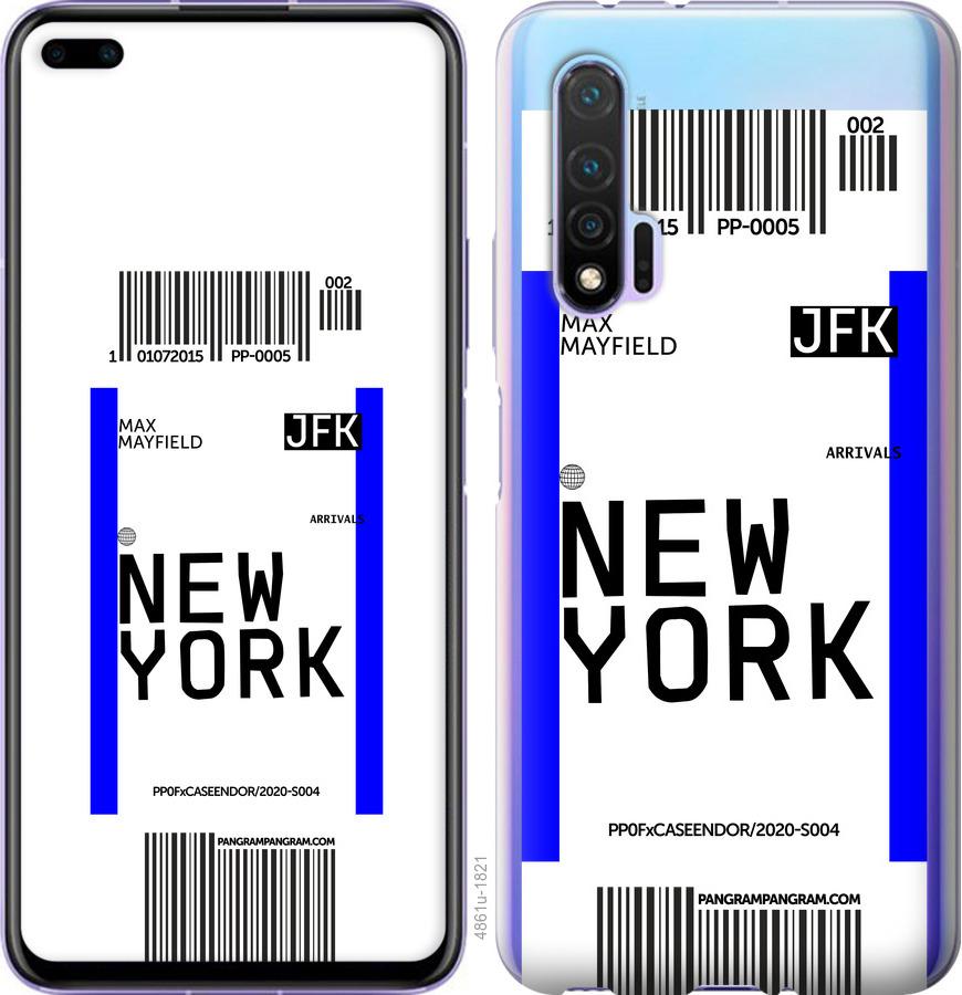 Чехол на Huawei Nova 6 New York