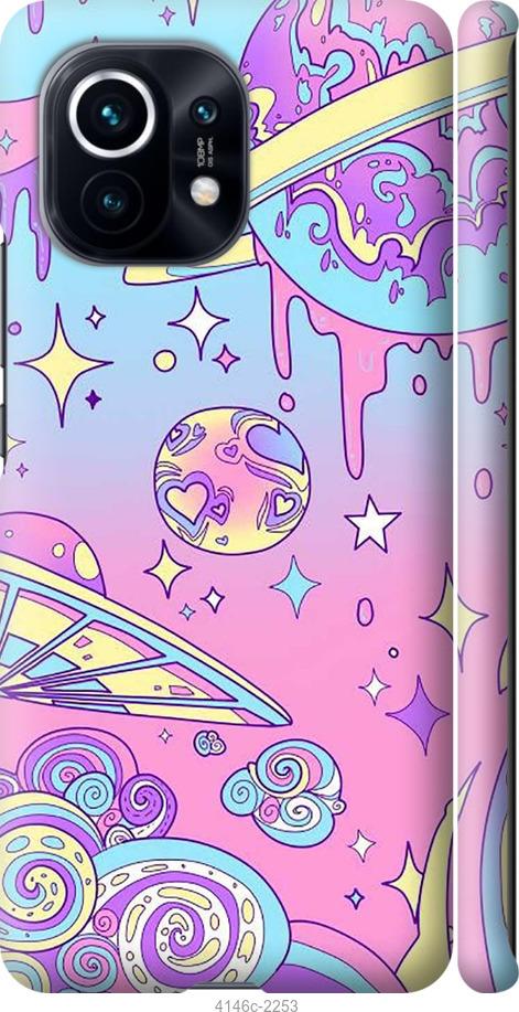 Чехол на Xiaomi Mi 11 Розовая галактика