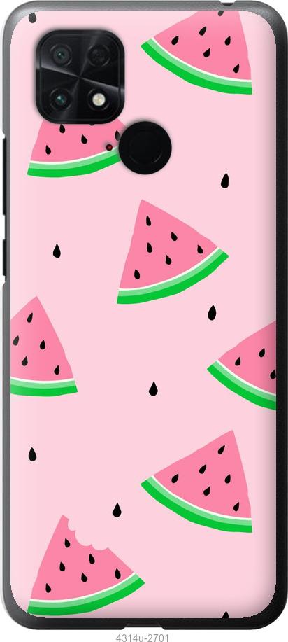 Чехол на Xiaomi Poco C40 Розовый арбуз