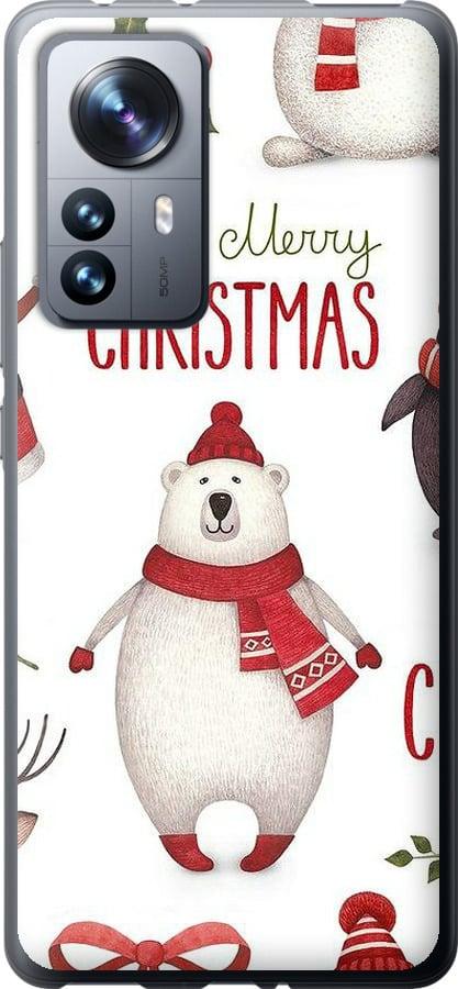 Чехол на Xiaomi 12 Pro Merry Christmas