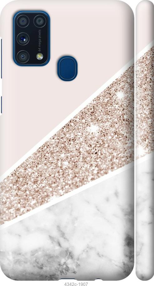 Чехол на Samsung Galaxy M31 M315F Пастельный мрамор