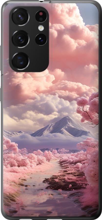 Чехол на Samsung Galaxy S21 Ultra (5G) Розовые облака