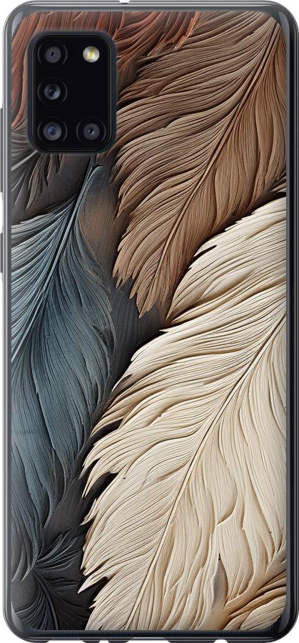 Чехол на Samsung Galaxy A31 A315F Листья в стиле бохо