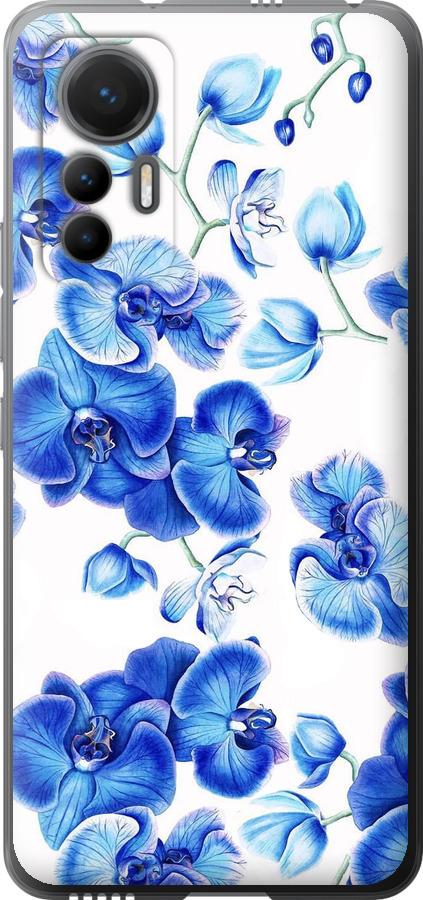 Чехол на Xiaomi 12 Lite Голубые орхидеи