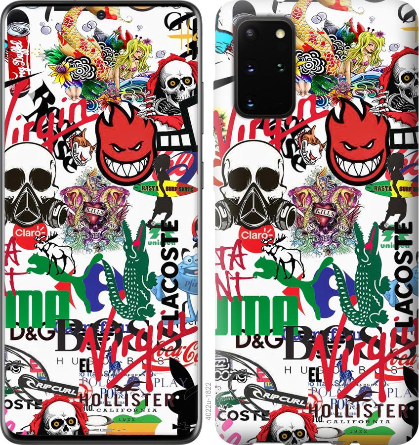 Чехол на Huawei Honor 30S Many different logos