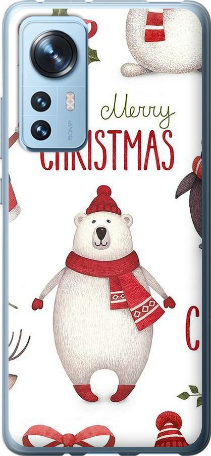 Чехол на Xiaomi 12X Merry Christmas