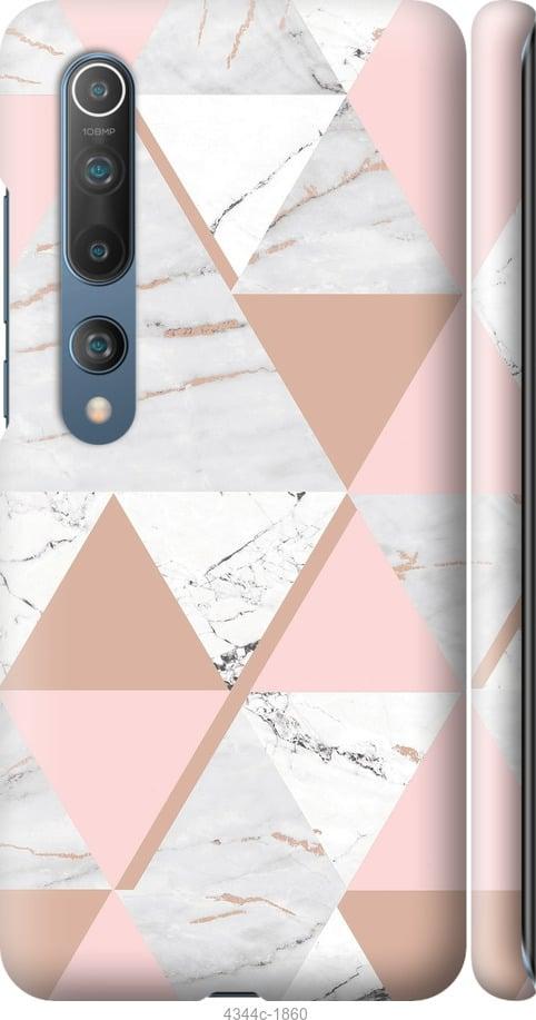 Чехол на Xiaomi Mi 10 Мраморная симметрия