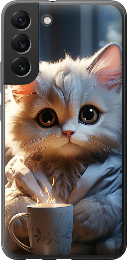 Чехол на Samsung Galaxy S22 Plus White cat
