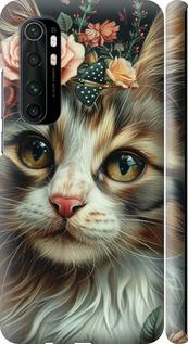 Чехол на Xiaomi Mi Note 10 Lite Cats and flowers